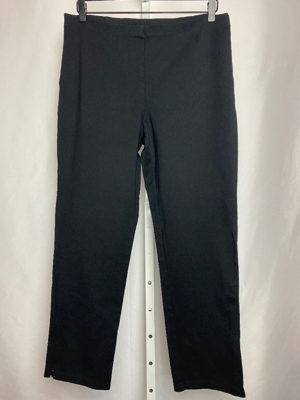 💙5/$15 Womenʻs Plus Size Black Pull on Elastic Waist Straight Leg Dress Pants